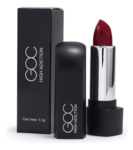 Goc, Labial Mate, Lipstick High Adiction, Larga Duración Color Live