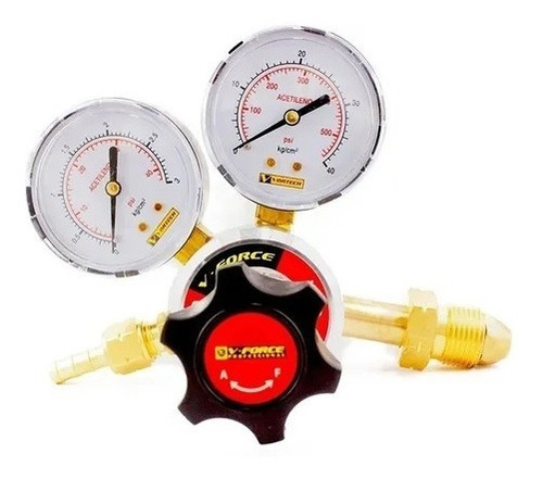 Imagem 4 de 4 de Regulador De Pressao Acetileno Vf-2 V-force