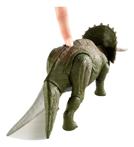 Jurassic World Dino Rivals Triceratops Doble Ataque (Usado)
