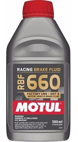 Fluído De Freio Motul Rbf 660 500ml - Racing Brake Fluid