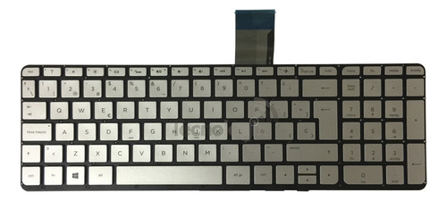 Teclado Hp Envy 15-u 15-u000 15-u010dx 15t-u000 Plata Esp