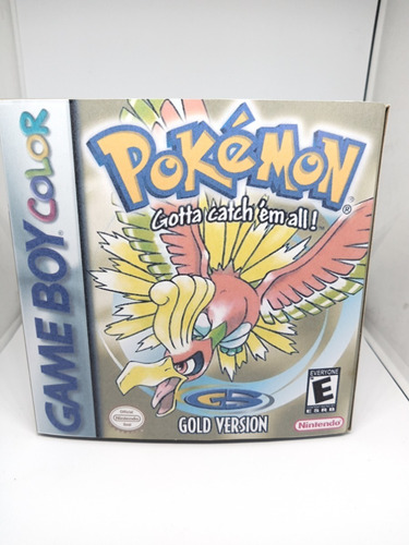 Pokemon Oro + Caja Custom Rpro - Game Boy Color