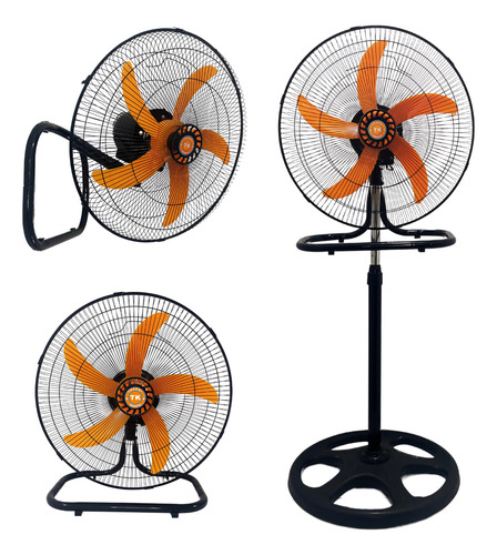 Ventilador Trakki V18313 18 3en1 De Pie, Mesa, Pared Metal