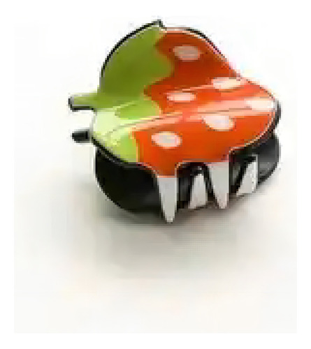 Set X5 Hebilla Broche De Pelo Frutas Acrilico 4x3,8cm
