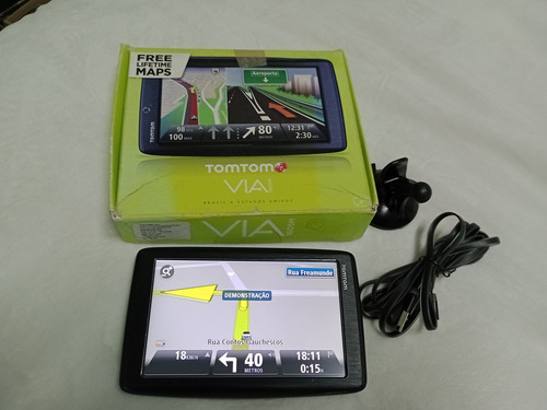 Gps Tomtom 4en52 Atualizado Mapa Do Brasil Vitalício Preto América Do Sul (Usado)