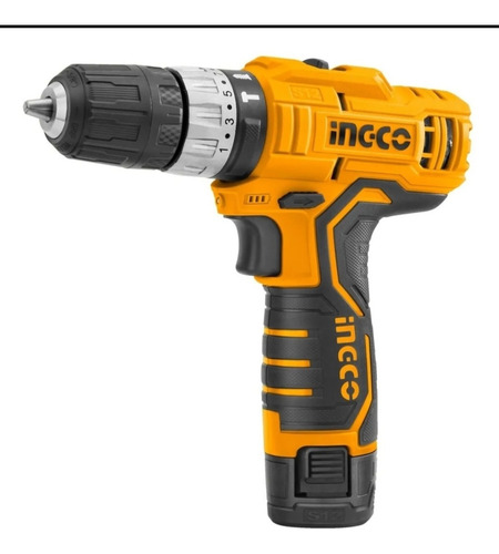 Imagen 2 de 3 de Taladro Inalambrico Ingco Ion Litio 12v 0-350min-0-1350min