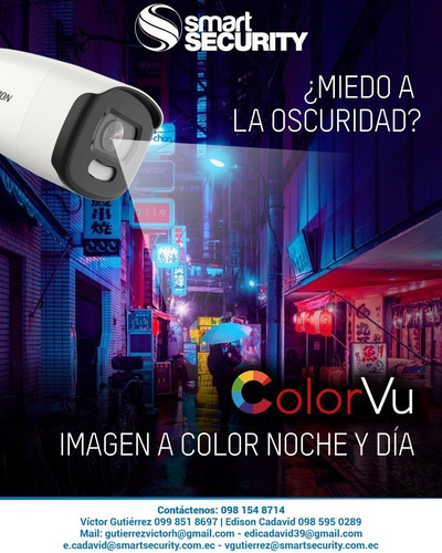 Camara Tubo Serie Colorvu | Imagen A Color 24 Horas | 1080p