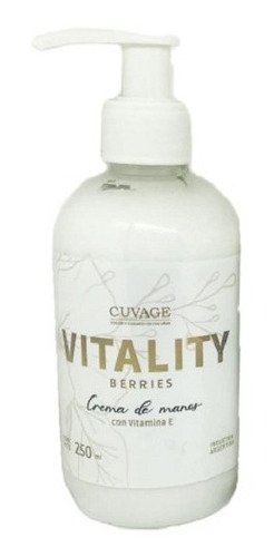 Crema De Manos Vitamina E Karite C - Cuvage 250g