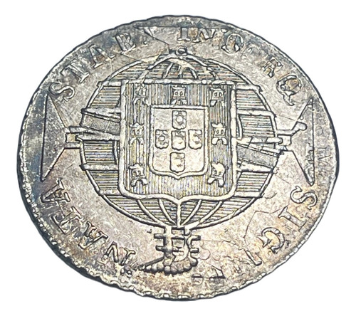 Moeda Prata 960 Réis 1821 Rio V. Xe-4b Sobre Lima 1820 J. P.