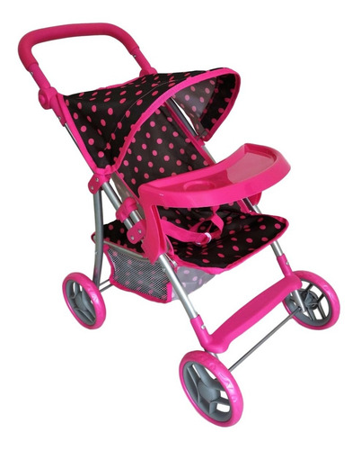 Imagen 1 de 3 de Coche Muñeca 9366t Mrs Toys-fucsia