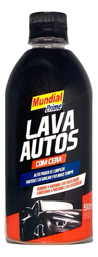 Shampoo Automotivo Com Cera 500ml Mundial Prime