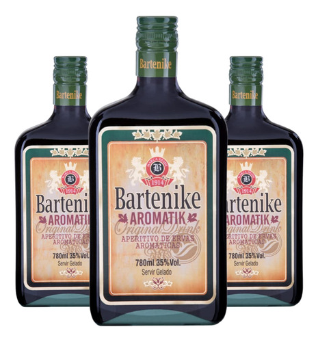 Bartenike Aromatik 780ml: Kit Com 3 Unidades Bebida De Ervas