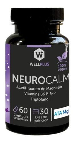 Neurocalm Wellplus Triptofano 60cap (1240mg) Agronewen