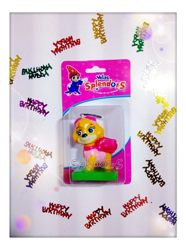 Vela Magica Cumpleaños Infantil Fiesta Paw Patrol Skye