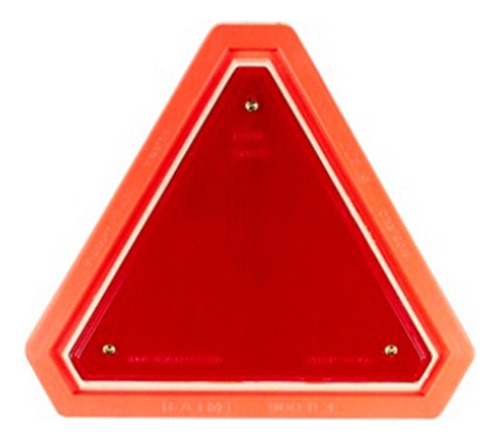 Kit X 4 Faro Reflector Triangular C/reflector 900r Rojo