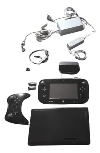 Nintendo Wii U 32 G Bytes Deluxe+ 2 X 64 Gb + Sd 16 Gb Com Preto (Usado)