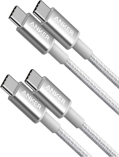 Cable Usb C A Usb C, 6 Pies/gris/2 Pack