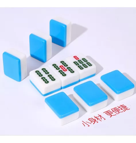 Tingpai Mahjong nume do chinês conjunto 144 peças Mah-Jong conjunto  brinquedo chinês portátil com ca a : : Esporte