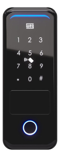 Fechadura Digital Weg Wi-fi Sobrepor Smart Weg Home Cor Unico