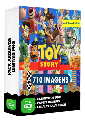 Kit Digital Toy Story Scrapbook Silhouette Arquivo Png