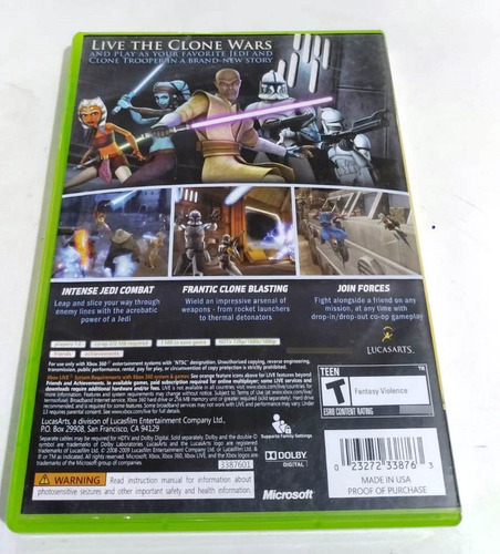 Star Wars The Clone Wars Republic Heroes Xbox 360 (Usado)