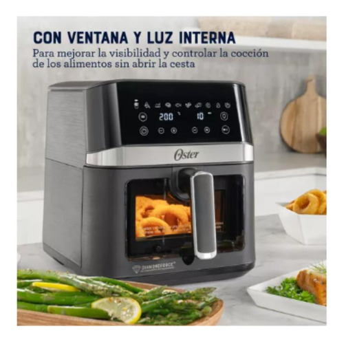 Freidora De Aire Digital Recubrimiento Oster 6l 10 Programas