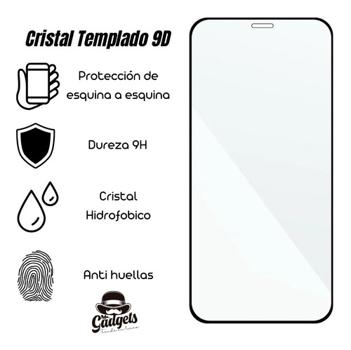 Mica Cristal Templado 9d Pantalla Completa Para iPhone