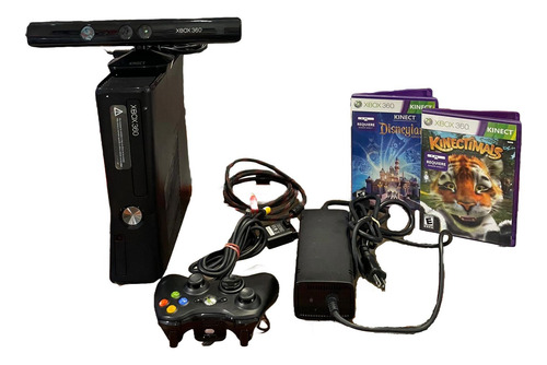 Consola Xbox 360 S Modelo 1439 Control Inalambrico Y Kinect Negro (Reacondicionado)
