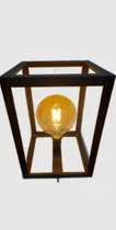 Comprar Iluminación, Lampara Hierro Y Madera, Artesanal, Rustica