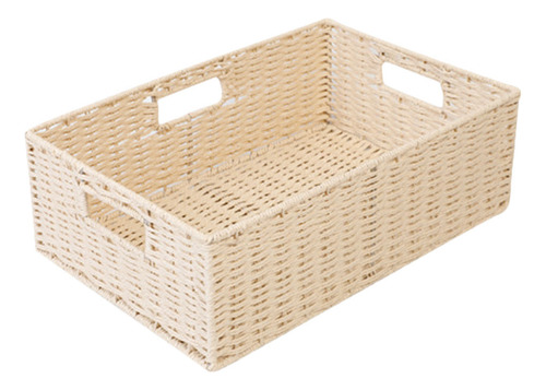 Cubo De Almacenamiento Con Tapa, Cesta De Ratán