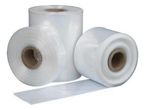 Rollo 8 Cm Bolsa Tubo Polietileno 50 Mic Bobina 500 Metros