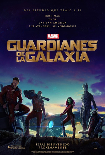 Poster Original Guardianes De La Galaxia 