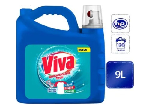 Detergente Líquido Viva Higiene 9 Lts Biodegradable