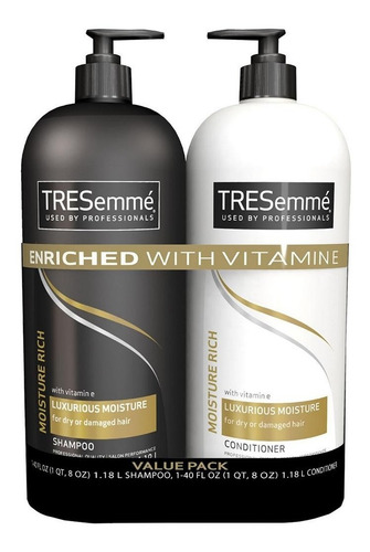 Imagen 3 de 10 de Shampoo Tresemme Y Acondicionador Luxurious 7x Profesional