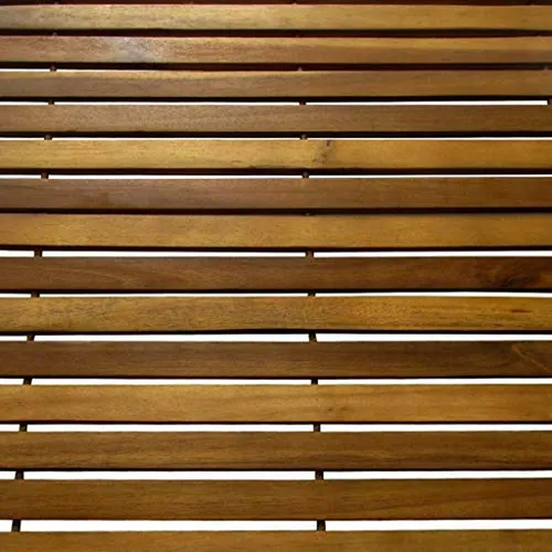 Tapete De Baño De Acacia Para Ducha O Sauna Exterior 31.5 X1