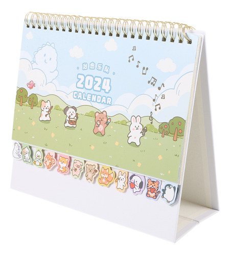 Calendario 2024, Calendario De Escritorio Con Dibujos Animad