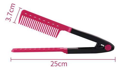 Cepillo Alisador De Pelo Tipo V, Artefacto Natural Y Esponjo