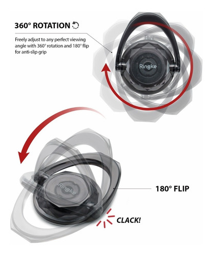 Imagen 5 de 10 de Anillo Soporte Para Celular Ringke Prism Original Pack X 2 Unidades