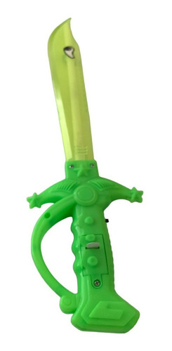 6 Pza De Espada Luminosa Chica Tiburón Luz Led Juguete Niños Color COMBINADO