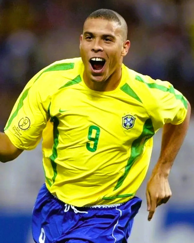 Camiseta Fútbol Brasil Mundial 2002 - Ronaldo 9