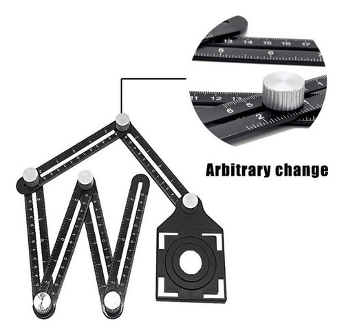 Regla Universal Multi-ángulo De Aleación De Aluminio