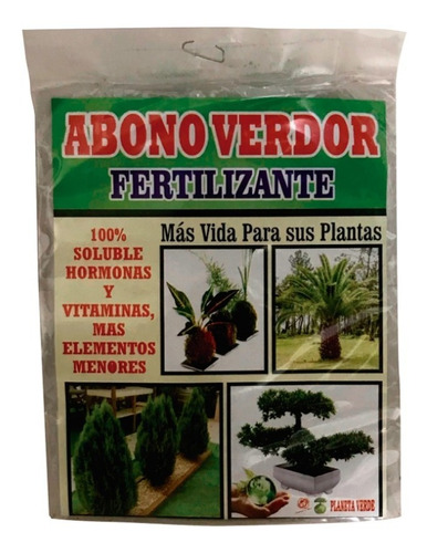 Abono Foliar Verdor Pack X 5 Unid. Delivery Gratis 