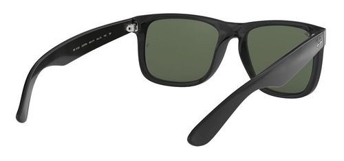 Lentes De Sol Ray-ban Justin Rb4165 601/71 Uv Verde Protección Uv 601/71 Dark Green Polished Black Polished Black
