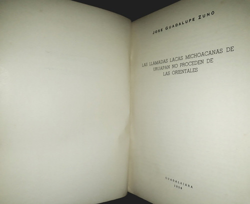 Libro Las Llamadas Lacas Michoacanas De Uruapan No Proceden (Usado)