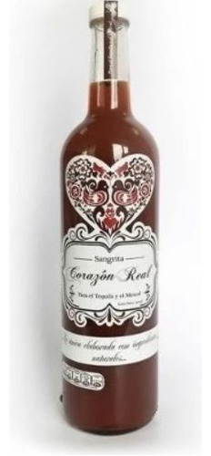 Sangrita Gourmet Corazón Real, 100% Natural, Tequila, Mezcal