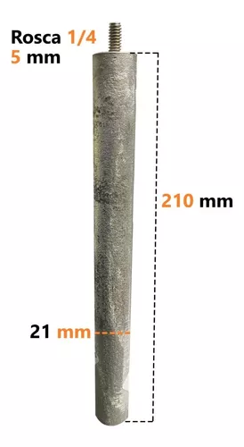 Anodo magnesio termo electrico rosca M8 22x440 mm edesa negarra