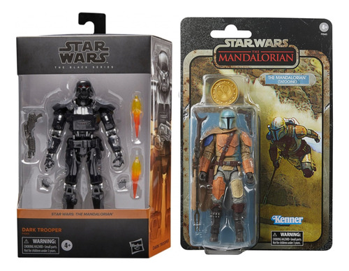 Star Wars Black Series 2 Pack Dark Trooper + Mandalorian