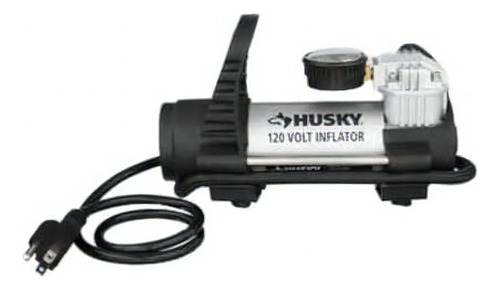 Mini Compresor De Aire Electrico Inflador De Husky Color Gris Fase Eléctrica Monofásica