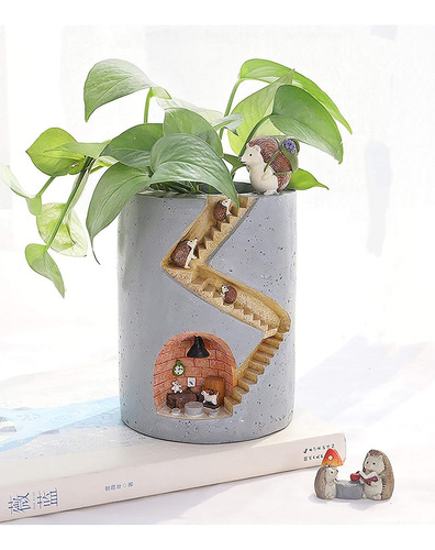 Plantas Macetas Regalo Creativo Maceta Suculenta Escritorio