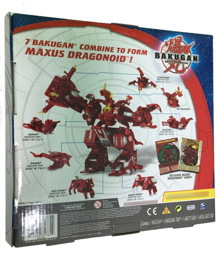 Bakugan 7 Em 1 Maxus Dragonoid Novo Na Caixa